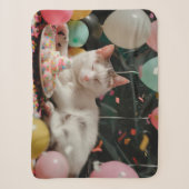 Aardig ontwerp voor kattenverjaardagsfeestje sherpa deken (Voorkant)