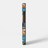 Aardig Patchwork Design, Speels Patroon iPhone Hoesje (Linkerkant)