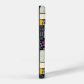 Aardig Patchwork Design, Speels Patroon iPhone Hoesje (Rechterkant)