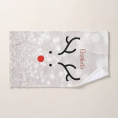 Aardig rendiergezicht, Bokeh Bad Handdoek (Handdoek)