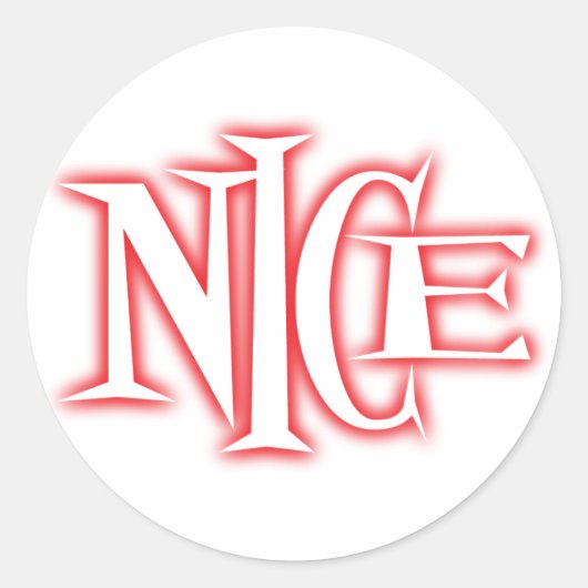 aardig ronde sticker (Voorkant)