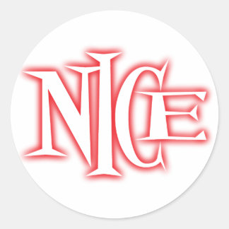 aardig ronde sticker