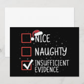 Aardig Stout Onvoldoende Bewijs Kerstmis Grappig Kaart (Voorkant / Achterkant)