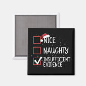 Aardig Stout Onvoldoende Bewijs Kerstmis Grappig Magneet (Voorkant / Achterkant)
