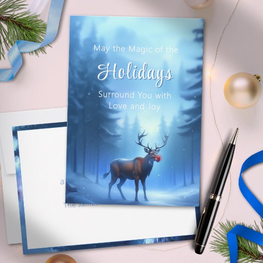 Aardig te bewerken Winter Wonderland Feestdagenkaart