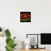 Aardig Totdat Het Grappig Is Bewijs Kerstontwerp B Poster (Thuiskantoor)