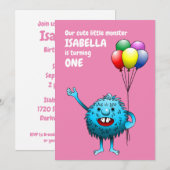 Aardig Wezen met Ballonnen Kaart (Voorkant / Achterkant)