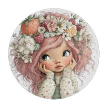 AARDIG ZOMERTHEMA MEISJE MET AARDBEIEN