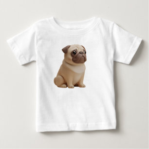 Aardige 3D gestileerde pug-hond karakter