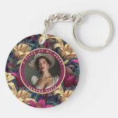 Aardige aandenken Custom Lilies Sleutelhanger (Achterkant)