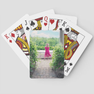 Aardige aangepaste persoonlijke fototemplate voor  pokerkaarten