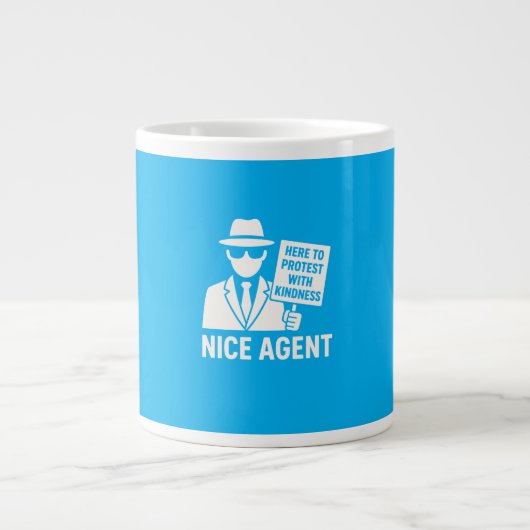 Aardige Agent – Vriendelijkheidsprotest Mok (Voorkant)