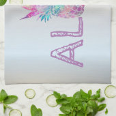 Aardige Aloha Hawaïaanse Ananas, Zilver Theedoek (Gevouwen)