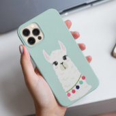 Aardige Alpaca Gezicht iPhone Hoesje