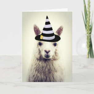Aardige Alpaca, Halloween Kaart