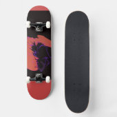 Aardige animatiekarakter skateboard (Voorkant)