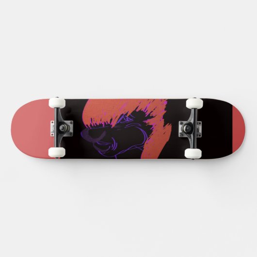 Aardige animatiekarakter skateboard (Horizontaal)