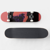 Aardige animatiekarakter skateboard (Horizontaal)