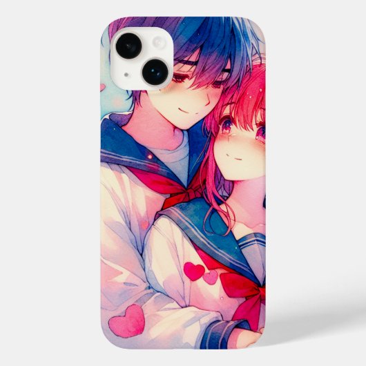 Aardige Anime Valentijnsdag Case-Mate iPhone Case (Achterkant)