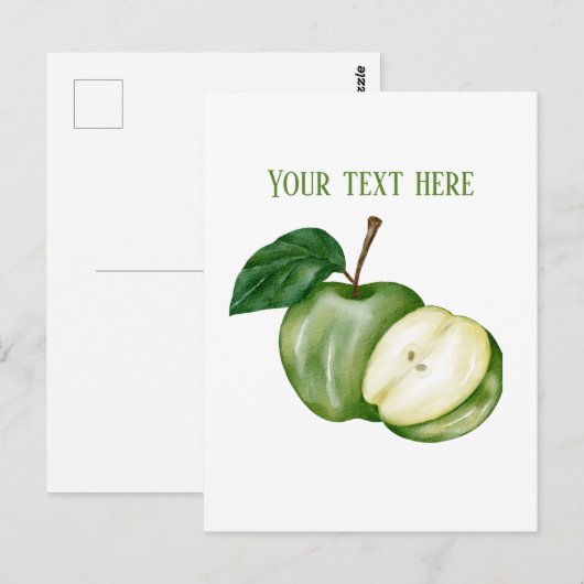 Aardige appelverkopers aanpasbaar briefkaart (Voorkant / Achterkant)