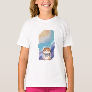 Aardige Astronaut Hamster Illustratie T-shirt