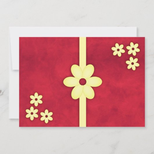 Aardige Aziatische stijl uitnodiging (Achterkant)