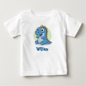 Aardige babyblauwe dinosaurus (Voorkant)