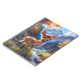 Aardige babyherten in een betoverd bos notitieboek (Linkerzijde)