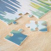 Aardige babyolifant en reflectie legpuzzel (Zijkant)