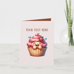 Aardige bakkerij cupcake verkopers aanpasbaar kaart