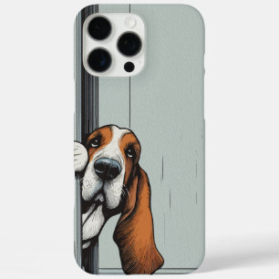 Aardige Basset Hound Hond Muurkunst iPhone 16 Pro Max Hoesje