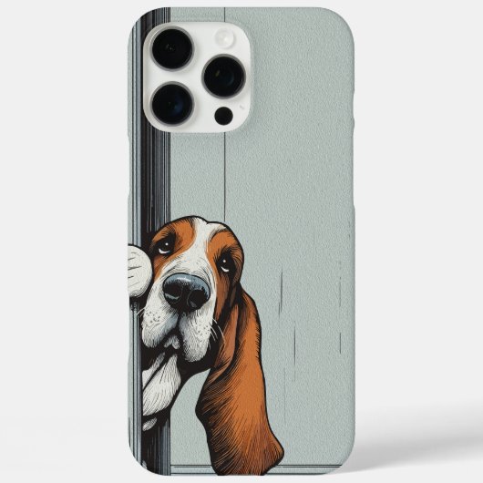 Aardige Basset Hound Hond Muurkunst Case-Mate iPhone Case (Achterkant)