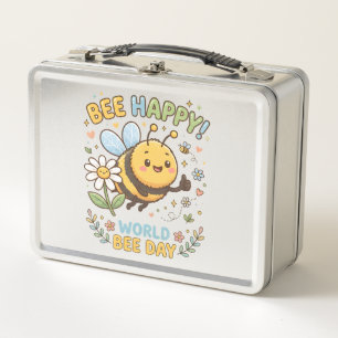 Aardige "Bee Happy!" Illustratie voor World Bee D
