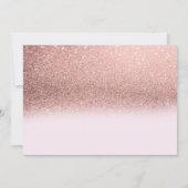 Aardige bloemige glinsterende trouwkaart om de dat save the date (Achterkant)