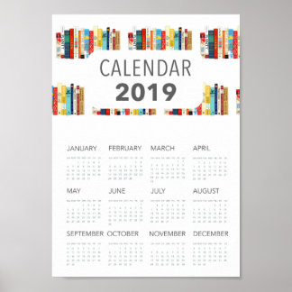 aardige boeken illustratie literaire 2019 kalender poster