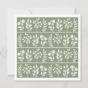 Aardige Botanische Herbarium Planten Feestdagenkaart