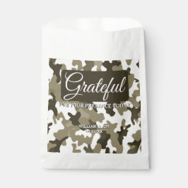 Aardige Browns & Tans Camouflage Dankbaar Bedankzakje