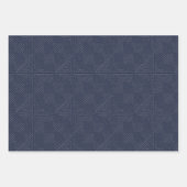 Aardige browsen en blauw modderkleding inpakpapier vel (Voorkant 2)