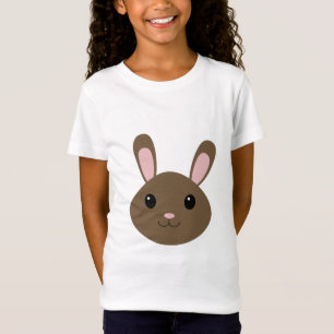 Aardige bruine konijn t-shirt