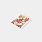 Aardige Bruine Witte Hond Post-it® Notes (Schuin)