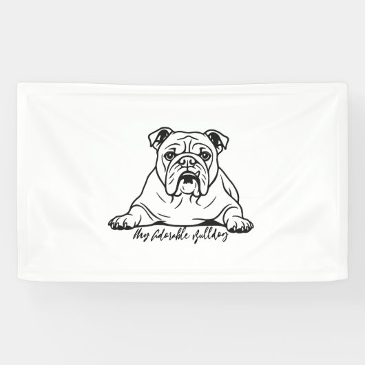 Aardige Bulldog Spandoek (Horizontaal)