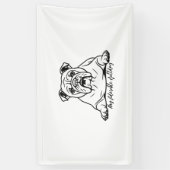 Aardige Bulldog Spandoek (Verticaal)