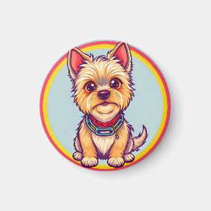 Aardige Cartoon Honden Illustratie Magneet