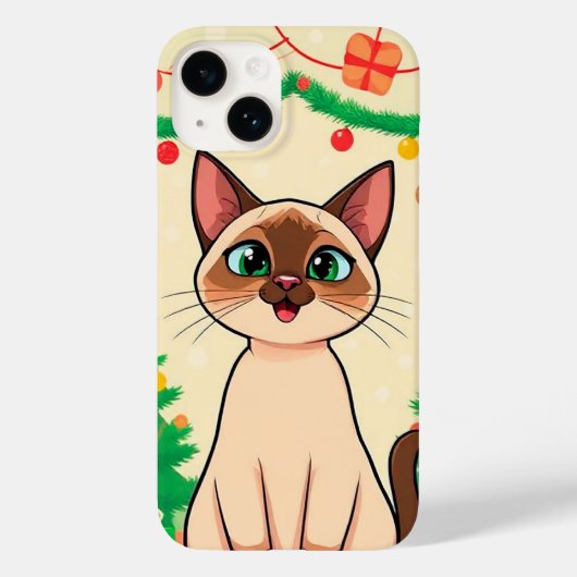 Aardige cartoon kat Case-Mate iPhone case (Achterkant)