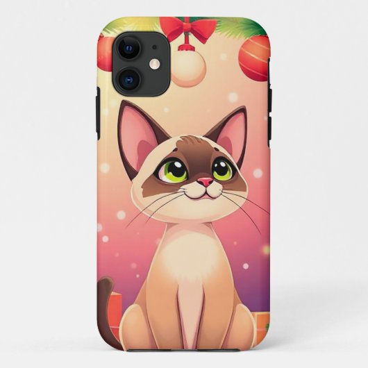 Aardige cartoon kat Case-Mate iPhone case (Achterkant)