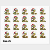 Aardige Cartoon Slang Vierkante Sticker (Vel)