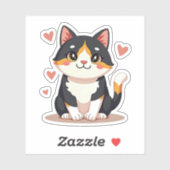 Aardige Chibi Schilderkat Planner Sticker (Vel)