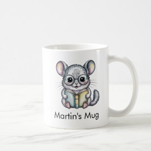 Aardige Chinchilla Leest Boek Custom Koffiemok