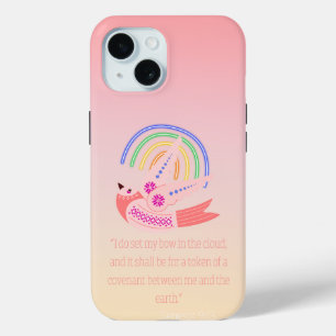 Aardige Christelijke Folk Duif Kleurrijke Boho Reg iPhone 15 Case