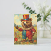 Aardige Circusbeer Briefkaart (Staand voorkant)